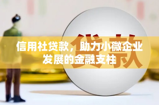 琼结信用社贷款，助力小微企业发展的金融支柱