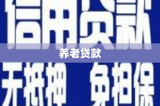 漳州养老贷款