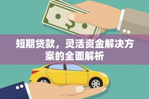 安乡短期贷款，灵活资金解决方案的全面解析