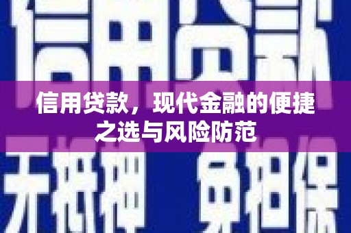 壮围信用贷款，现代金融的便捷之选与风险防范