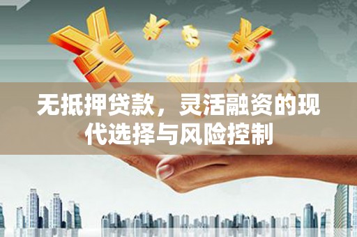 安康无抵押贷款，灵活融资的现代选择与风险控制