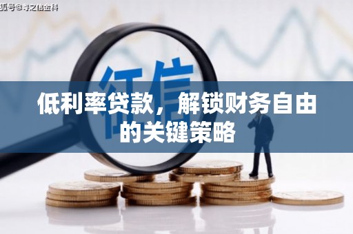大宁低利率贷款，解锁财务自由的关键策略