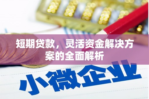 广安短期贷款，灵活资金解决方案的全面解析