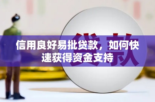 彬县信用良好易批贷款，如何快速获得资金支持