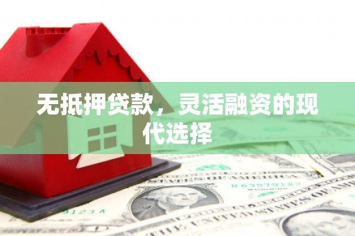 甘肃无抵押贷款，灵活融资的现代选择