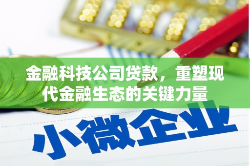 成县金融科技公司贷款，重塑现代金融生态的关键力量