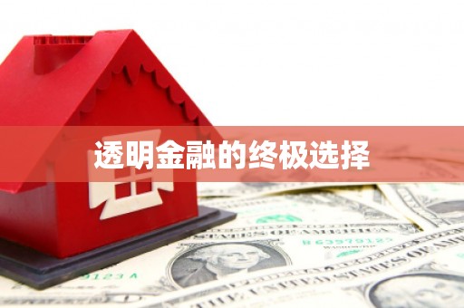 卓溪透明金融的终极选择