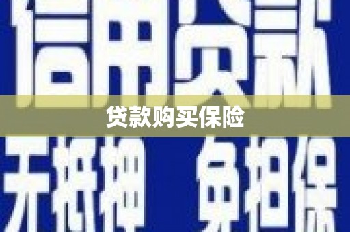 江宁贷款购买保险