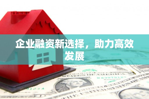 惠安企业融资新选择，助力高效发展